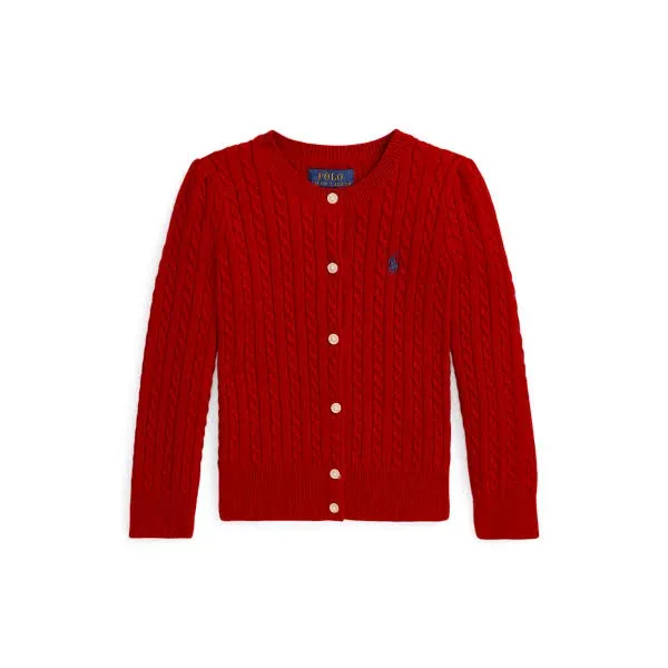 Polo Ralph Lauren Cable-Knit Cotton Cardigan Girls