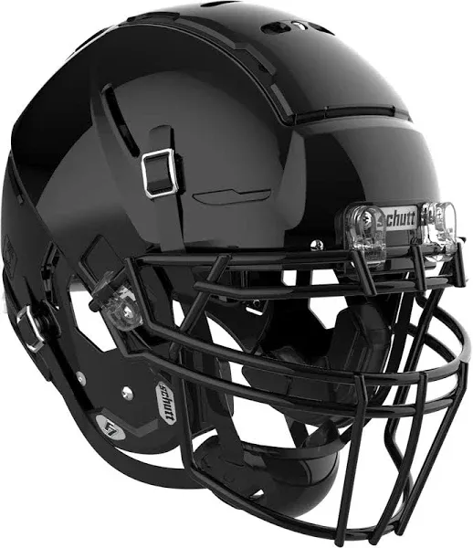 Schutt Varsity F7 2.0 Collegiate Football Helmet with Facemask Style EGOP-NB-VC, Men's, Medium, Gloss Black