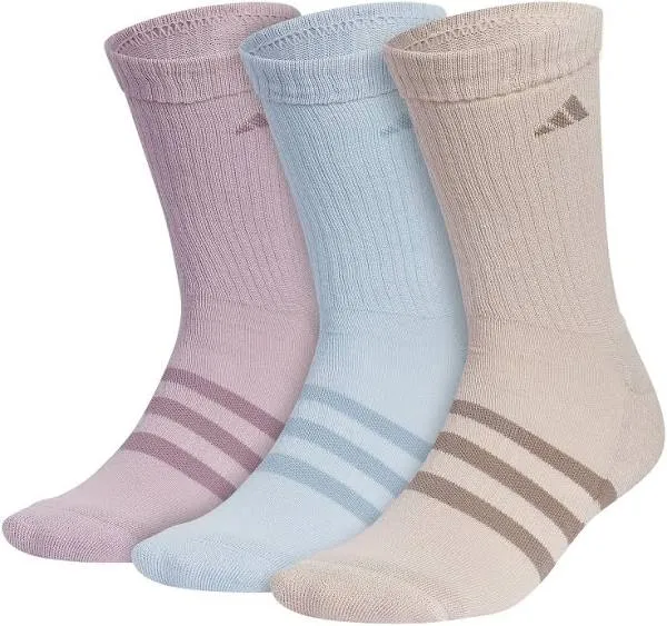 Adidas Cushioned Crew Socks 3 Pairs - Black - Large