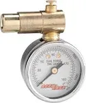 ACCU-GAGE® by Milton® Shrader Valve Bike Tire Pressure Gauge with Bleed Valve, for 0-160 PSI - ANSI Certified