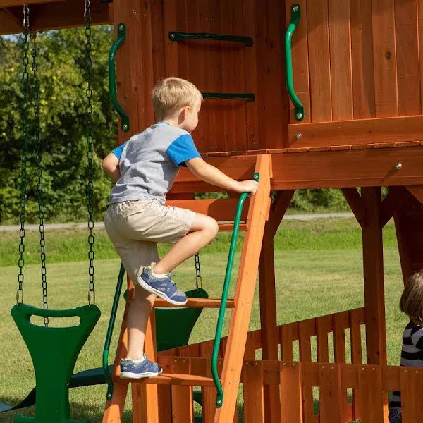 Backyard Discovery Skyfort II Cedar Wood Swing Set