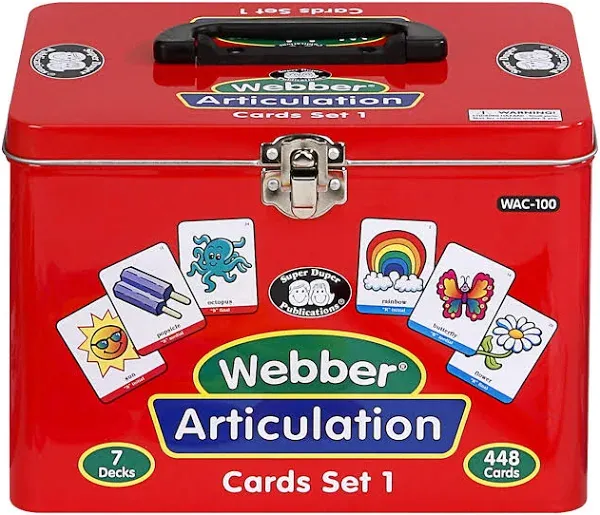 Super Duper Webber Articulation Card Decks Set of 7