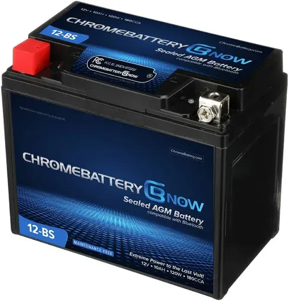 YTX12-BS Intelligent Bluetooth Enabled Motorcycle Battery