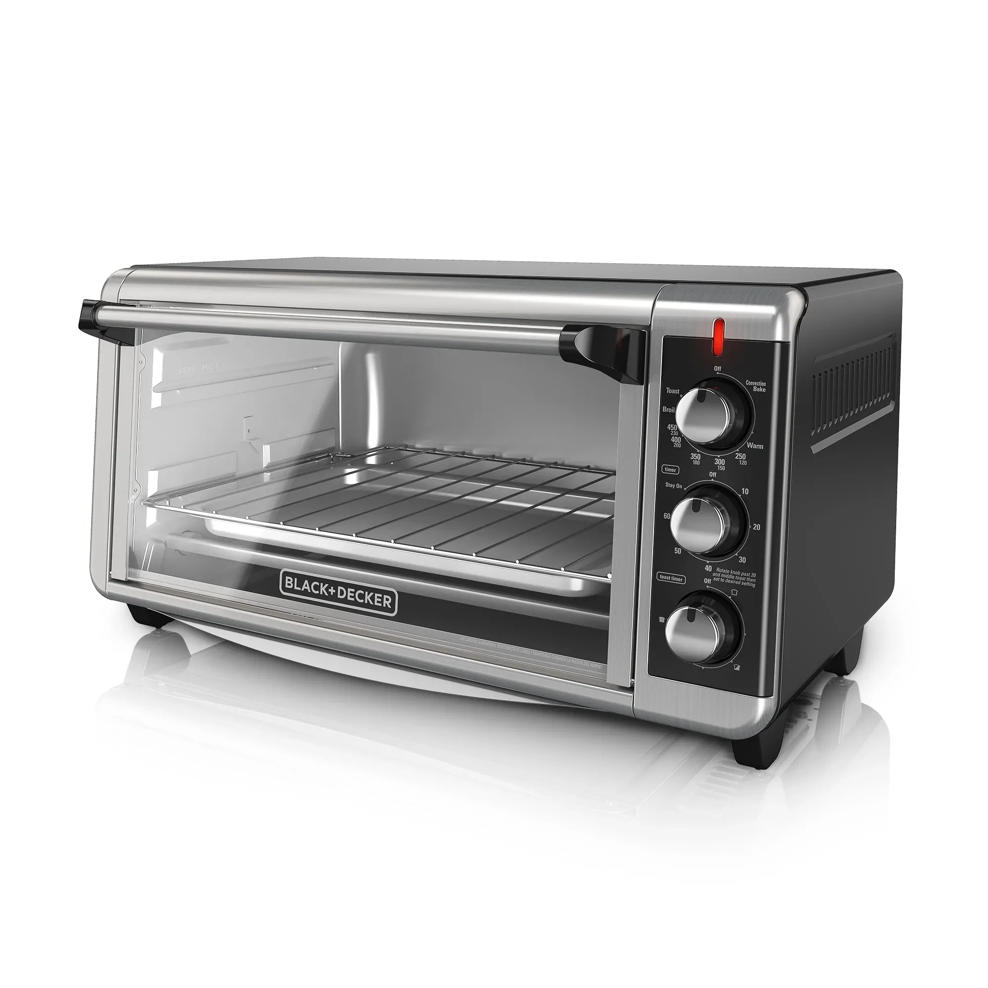 Black & Decker TO3250XSB 8-Slice Extra Wide Convection Countertop Toaster Oven