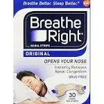 3 Pack Breathe Right, Original Nasal Strips 30 Large Tan Strips