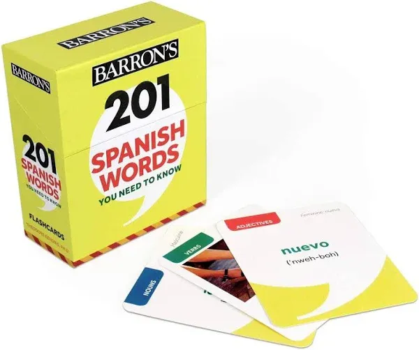 Theodore Kendris Barron&#039;s Edu 201 Spanish Words You Need to  (Cards) (UK IMPORT)