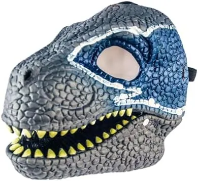 Mattel Jurassic World Mask Velociraptor Blue