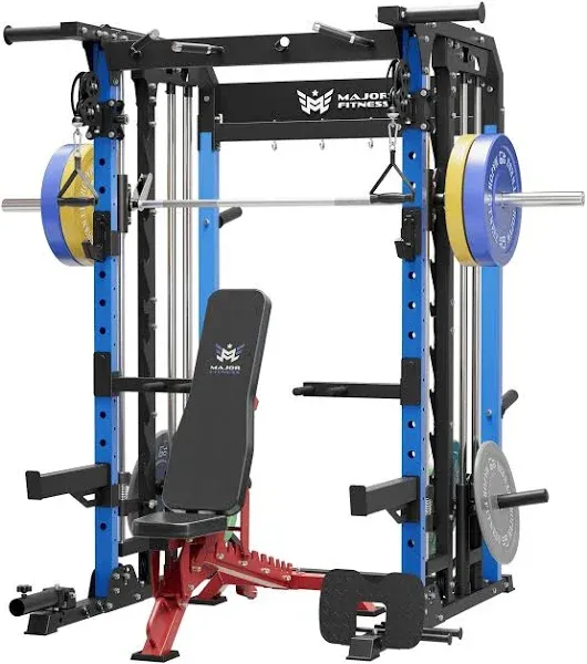 MAJOR FITNESS B52 All-In-One Smith Machine Power Rack B52BL