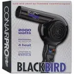 Conair Bb075w Pro Blackbird 2000 Watt Hair Dryer