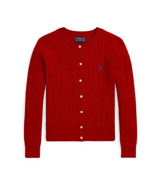 Polo Ralph Lauren Cable-Knit Cotton Cardigan Girls