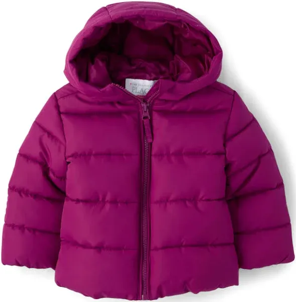 The Children's Place Baby Toddler Girls Hooded Puffer Jacket