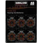 Kirkland Signature Hearing Aid Batteries Zinc Air 48 Pack, Size 312