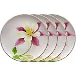 Noritake Colorwave Floral Accent Plates, Set of 4 - Clay