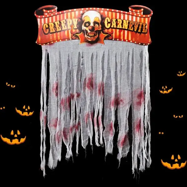 Kesoto Halloween Bloody Doorway Curtain