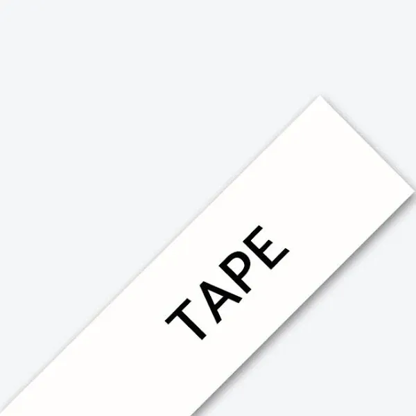 Brother P-touch TZe-M251 Black Print on Premium Matte White Laminated Tape 24mm (0.94”) wide x 8m (26.2’) long