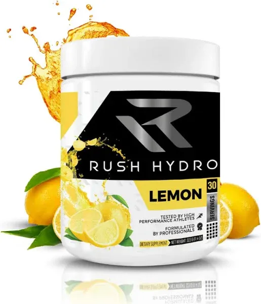 Lemon Rehydration Electrolyte Powder, Vegan Electrolyte Drink Mix for Athletes, MMA, & Fitness Enthusiast, 30 Servings Dehydration Relief Electrolyte Mix