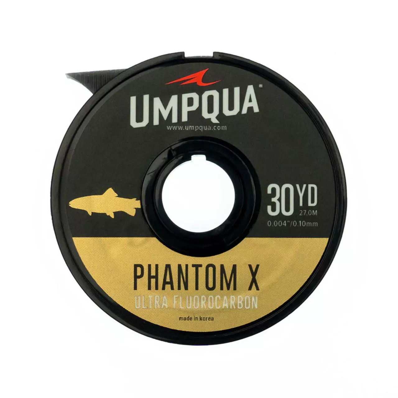 new -UMPQUA PHANTOM X- Ultra Fluorocarbon 30yd Tipppet Spool. CHOOSE SIZE 0X-7X