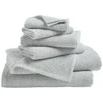 Cotton Quick Dry Popcorn Bath Towel - Great Bay Home (Light Grey, 6-Piece Set)