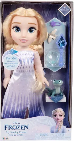 Disney’s Princess Frozen My Singing Friend Elsa &amp; Bruni NEW SEALED BOX 