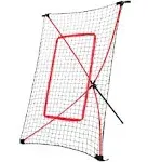 PitchBack Portable Baseball Rebound Net, 5ft x 3ft, Quick Set Up, Lightweight...