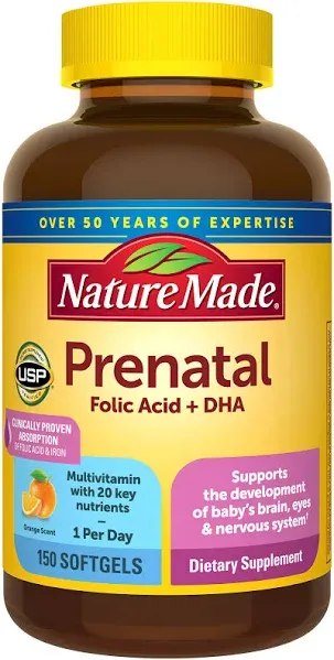 Nature Made Prenatal + DHA Softgels