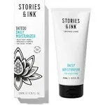 Stories & Ink Tattoo Aftercare | DAILY MOISTURIZER - with Advanced UV Ink Protection to Prevent Tattoo Fading, Protects & Hydrates Healed Tattoos, 200 mL / 6.8 Fl Oz