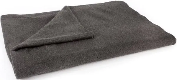 MediTac Grey Warm Wool Fire Retardant Blanket, 62" x 80" (52% Wool) - US Military Style