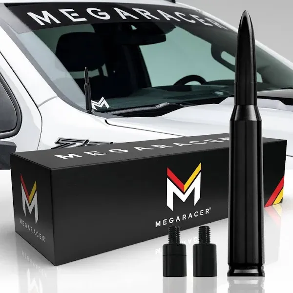 Mega Racer Black 50 Cal Bullet Antenna