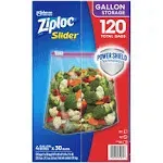 Ziploc Slider Storage Bags 120 ct Gallon