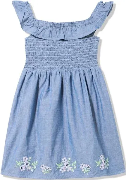 Gymboree,and Toddler Short Sleeve Dresses,Chambray Blue,2T