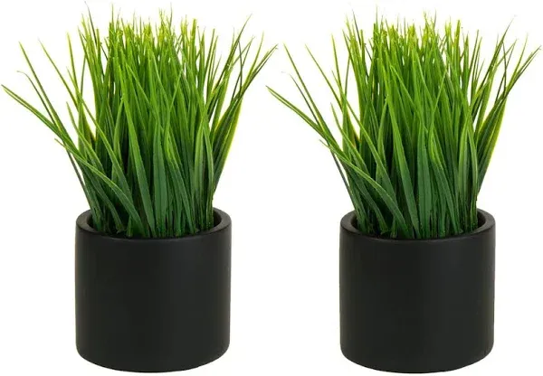 MyGift Tabletop Artificial Grass Plants