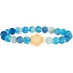 Fahlo Turtle - The Journey Bracelet, Aqua Blue -