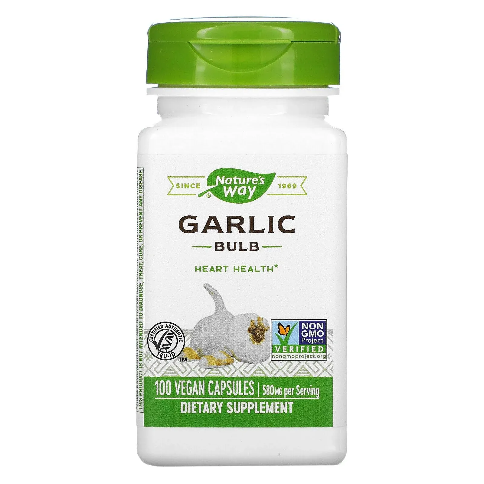 Nature's Way, Garlic Bulb, 580 mg, 100 Vegan Capsules on OnBuy