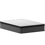 Flash Furniture Capri Comfortable Sleep 13" Euro Pillow Top Hybrid Pocket Spring and Foam Mattress in a Box, Foam and Spring Hybrid Mattress, Queen