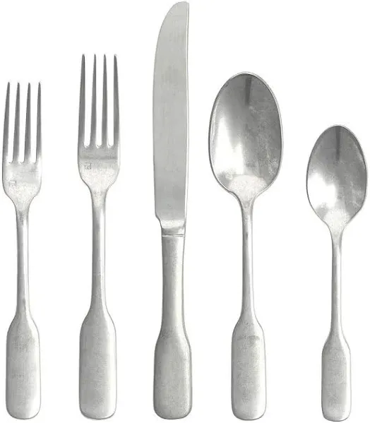 Fortessa Ashton 5 Piece 18/10 Stainless Steel Flatware Set