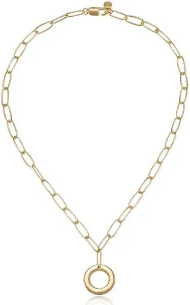 Ettika Paperclip Link Initial Necklace