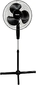 Impress Handi-Fan 16 Inch Oscillating Stand Fan in Black