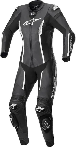 Alpinestars Missile v2 Leather One-Piece Suit (52) (Black/White/Red Fluorescent)