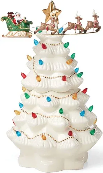 Lenox 894469 Treasured Traditions Tree with Flying Santa