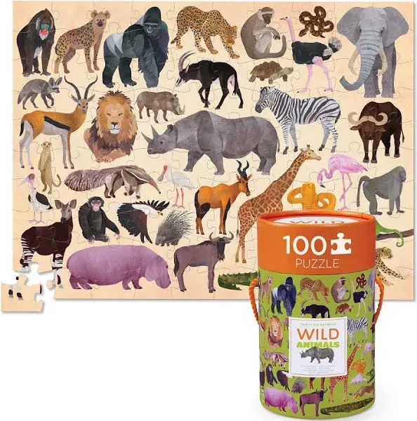 Crocodile Creek Wild Animals Puzzle