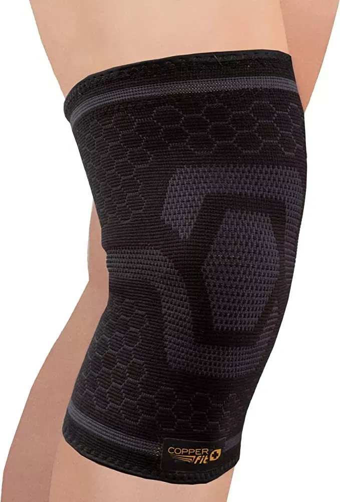 Copper Fit Ice Knee Sleeve Infused with Cooling Action and Menthol - L/XL