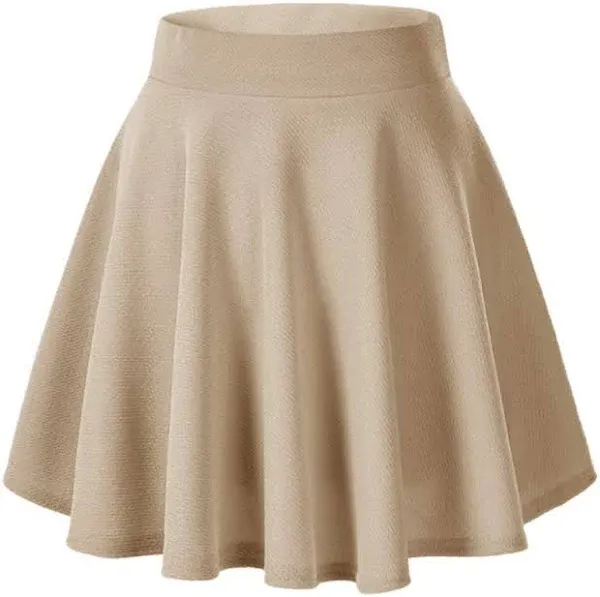 Women's Stretchy Flared Mini Skater Skirt