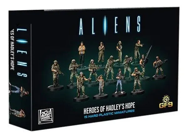 Aliens: Heroes of Hadley&#039;s Hop RPG Unpainted Miniatures, 15 Pieces