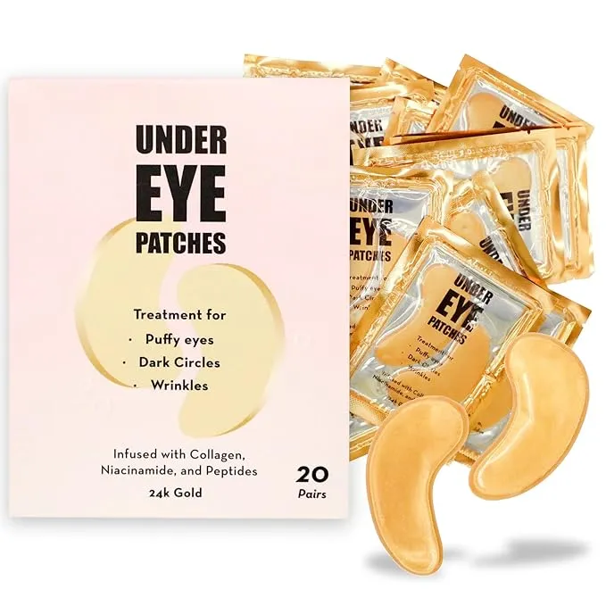 24K Gold Under Eye Patches