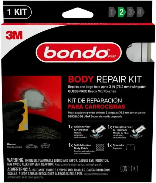 3M 2 oz Bondo Body Repair Kit BRKIT-2PK-ES, Ready Mix Pouches | Blain's Farm & Fleet