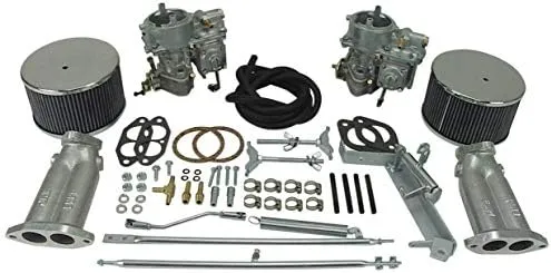 EMPI 40mm Dual Brosal/Solex Carburetor Kit Vw Type 1 Air-cooled Engines - Dune Buggy Parts, Sandrail Parts, VW Parts - MooreParts.com