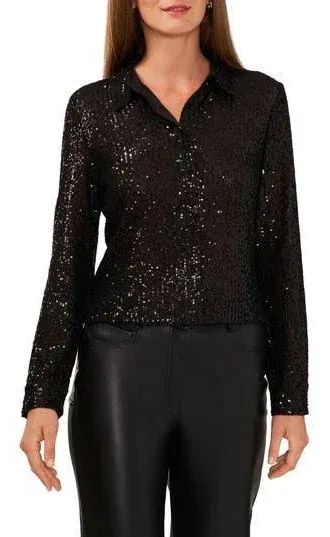 Halogen Sequin Shirt