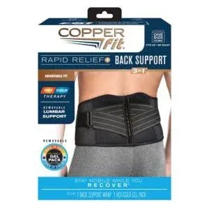 Copper Fit Rapid Relief Back Support Brace