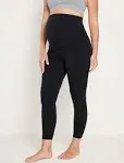 CRZ Yoga Super High Waist Maternity Leggings 25" / Black / L