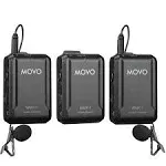 Movo WMX-1-DUO 2.4GHz Dual Wireless Lavalier Microphone System